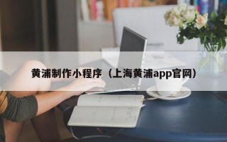 白银黄浦制作小程序（上海黄浦app官网）